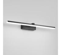 Applique da parete moderna in stile nordico con striscia di metallo lunga - Lampada da parete lineare minimalista per soggiorno, illuminazione Vanity dorata della metà del secolo per il bagno