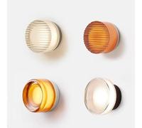 Applique da parete moderna in vetro a LED rotondo for soggiorno Aisel Corridoio Camera da letto Lampada da bagno Decorazione domestica Illuminazione for interni ( Color : Cool White(5500-7000K) , Size