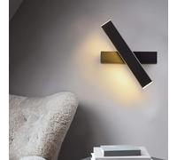 Applique da parete moderna LED lampada da parete decorativa per interni lampada da parete a striscia di rotazione a 360 ° per scale camera da letto corridoio bagno