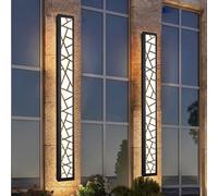 Applique da parete moderna minimalista a LED per esterni, giardino, lampada da parete per interni, moderna, nera, impermeabile IP65, illuminazione da parete esterna in acrilico, portico, terrazza