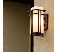 Applique da parete moderna minimalista Lampada da parete a LED per esterni in alluminio cinese Impermeabile Lampada da esterno per cortile esterno da giardino E27 Lanterna da parete per balcone