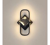 Applique da Parete Moderna Nera a LED, Lampada da Parete per Interni, luci da Parete da 20 W, apparecchio di Illuminazione per la casa, Applique da Parete per Soggiorno, Camera da Letto, Comodino