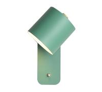 Applique da Parete Moderna nordica Regolabile, Lampada in Metallo con Attacco E27 e Interruttore on/off, Elegante Lampada Grigia per Camera da Letto, Soggiorno, Ufficio, Studio.