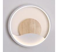 Applique da Parete Moderna per Interni, Applique da Parete a LED da 12 W, Mini Illuminazione da Parete Rotonda con Paralume in Acrilico, lampade da Parete in Metallo per Camera da Letto, Comodino