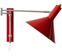 Applique da Parete Moderne con Braccio Orientabile Stile Industriale con Braccio Regolabile Lampada da Parete per Interni per Camera da Letto Studio Isola Cucina Rosso/Bianco/B