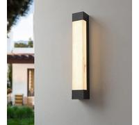 Applique da Parete Moderne in Marmo per corridoio, Stile Nordico, a Striscia Lunga, per Esterni, Portico, Lampada da Parete lineare retrò, Nera, per Garage, corridoio, casa, Patio, Porta d'ingres