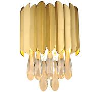 Applique da parete moderne in oro, lampada industriale di metà secolo, lussuosa for interni in stile fattoria con pendente in cristallo, for camera letto, soggiorno, bagno, corridoio, cucina