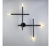 Applique da Parete Moderne Nordic Cross Line Lampada da Parete A 4 Luci Applique Industriali retrò per Interni Lampada da Parete per Soggiorno Sfondo