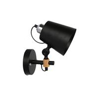 Applique da Parete Moderne nordiche, E27, Illuminazione da Parete Industriale per Interni, Montaggio Semi-Incassato con Decorazione in Legno, Lampada da Parete per Camera da Letto, Angolo regolab