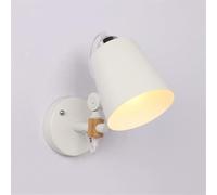Applique da Parete Moderne nordiche, E27, Illuminazione da Parete Industriale per Interni, Montaggio Semi-Incassato con Decorazione in Legno, Lampada da Parete per Camera da Letto, Angolo regolab