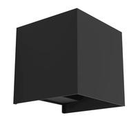 Applique da parete moderno design a led cubo nero gl1873/1