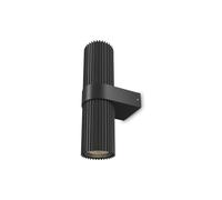 Applique Da Parete Moderno Dynamics Alluminio Nero 2 Luci Gu10 50W