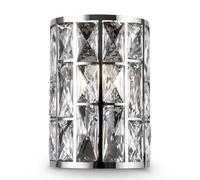 Applique Da Parete Moderno Gelid Metallo Cromo Cristallo 1 Luce E27 60W [EEK: A++]