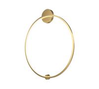 Applique Da Parete Moderno Halo Alluminio Ottone Luce Led47W