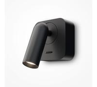 Applique Da Parete Moderno Interno Mirax Metallo Nero Luce Led Integrato 3W [EEK: A++]