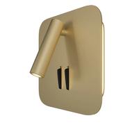 Applique Da Parete Moderno Ios 176 Alluminio Oro Luce Led Integrato 9W