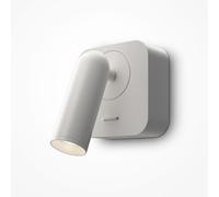 Applique Da Parete Moderno Mirax Metallo Bianco Luce Led Integrato 3W Ip20 [EEK: A++]