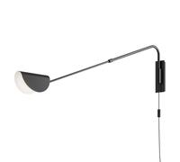 Applique Da Parete Moderno Mollis Metallo Nero 1 Luce G9 7W