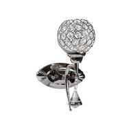 Applique da parete moderno paralume con cristalli acrilico e pendente attacco G9