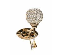 Applique da parete moderno paralume con cristalli acrilico e pendente attacco G9