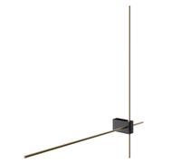 Applique Da Parete Moderno Pars Alluminio Nero Luce Led Integrato 12W [EEK: A++]