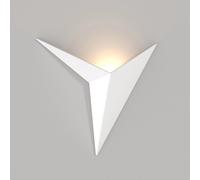 Applique Da Parete Moderno Trame Metallo Bianco Luce Led Integrato 3W