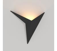 Applique Da Parete Moderno Trame Metallo Nero Luce Led Integrato 3W [EEK: A++]