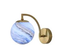 Applique da parete Moon per cameretta dei bambini, arancione, blu, in vetro, pianeta, moderno di metà secolo, vintage, nero, industriale, da parete, nordico, oro, lampada da parete per cameretta