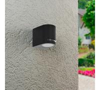Applique da parete muro lampada portafaretto gu10 interno esterno ip54 nero