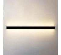 Applique da Parete Nera a LED, Lampada da Parete lineare, Lunga Striscia, Applique Minimalista, Illuminazione da Parete per Interni, per Camera da Letto, Soggiorno, corridoio, Scale, Design Linea