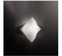 Applique da parete o plafoniera moderna in vetro bianco con 1 Luce tipo Murano