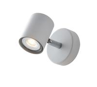APPLIQUE DA PARETE ORIENTABILE BIANCA 1 LUCE ZERO FAN EUROPE