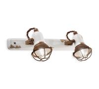 Applique da parete orientabile in ceramica vintage 2 luci per corridoio FLR-211