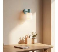 LEDKIA LIGHTING Applique da Parete Orientabile Metallo e Vetro Zion Verde Celadon E14