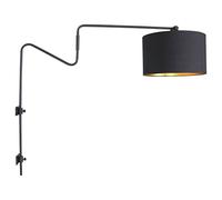 Applique da parete orientabile nero faretto lampada oro soggiorno illuminazione Steinhauer 2131ZW