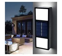 Applique da Parete per Esterni, 2 Pezzi, Lampada Solare da Parete, IP65, Impermeabile, Lampada da Esterno, Moderna Applique da Parete Decorativa per Patio, Garage, Giardino, Porta Posteriore e an