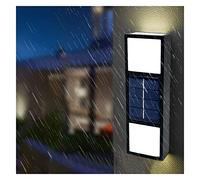 Applique da Parete per Esterni, 4 Pezzi, Lampada da Parete Solare per Esterni, IP65, Impermeabile, Lampada da Parete a LED, Lampada da Parete Moderna per Recinzione, Patio, Veranda, Porta, appare