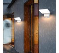 Applique da Parete per Esterni a LED 18W con sensore di Movimento, Lampada Girevole a 180°, Impermeabile IP65, Decorazione Minimalista in Alluminio per Ingresso, Giardino, terrazza