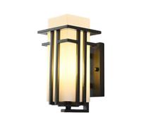 Applique da parete per esterni, applique da parete impermeabile per esterni L IP65 Applique da parete per esterni impermeabile in stile giapponese Lampada da parete per balcone da cortile Lanterna da