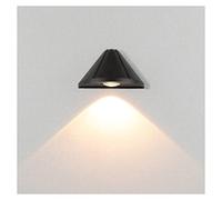 Applique Da Parete Per Esterni Impermeabile Da Giardino Giù 5W LED Lampada Da Parete Triangolo Lampade Per Soggiorno Camera Da Letto Corridoio Home Room Decor,Nero,warm light