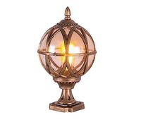 Applique da parete per esterni in alluminio, stile vintage, rustico, stile country, lampada da esterno, da giardino, portico, paesaggio, lanterna da tavolo, decorativa, impermeabile (bronzo 27,5*43 c