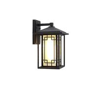 Applique da Parete per Esterni in Alluminio Vintage con Attacco E27, Lanterna Quadrata, Lampada da Parete per Esterni, IP55 Impermeabile, 1 Luce, Lampada da Parete per Patio, Villa