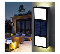 Applique da Parete per Esterni, Lampada da Parete Solare Impermeabile per Esterni, Illuminazione su e Giù, Lampada da Parete in Alluminio per Esterni, per casa, Giardino, Garage, Cortile, Portico