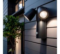 Applique da Parete per Esterni LED 12W Alluminio con Sensore di Movimento PIR