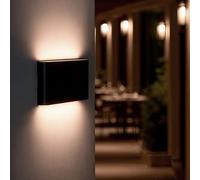 Applique da Parete per Esterni LED 12W Alluminio Illuminazione Doppia Luce