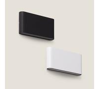 Applique da Parete per Esterni LED 12W Alluminio Rettangolare Illuminazione