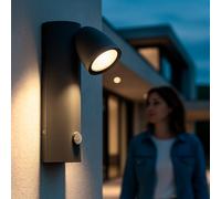 Applique da Parete per Esterni LED 6W in Alluminio con Sensore di Movimento