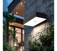 LEDKIA LIGHTING Applique da Parete per Esterni LED 6W Karl Solare Nero 3000K Bianco Caldo per Sale, Soggiorno, Cucina, Camera