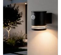 Applique da Parete per Esterni Solare a LED Alluminio con Sensore di Movimento