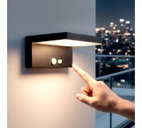 Applique da Parete per Esterni Solare LED 5W Alluminio con Sensore di